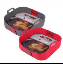 Forma De Silicone Quadrada Para Air Fryer 16cm x 16cm x5cm Clink