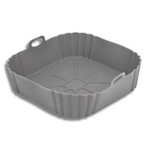 Forma De Silicone Quadrada Para Air Fryer 21cm Reutilizável Antiaderente Uny Home Forma De Silicone Quadrada Para Air Fryer 21cm Reutilizável Antiaderente Uny Home
