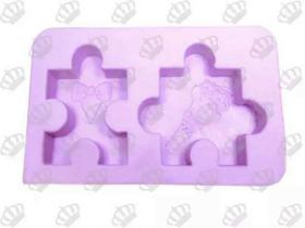 Forma de Silicone Quebra Cabeça Noivos 2Cav. Ib-1109 / S-1053