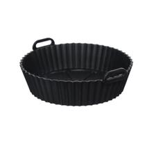 Forma De Silicone Redonda 20cm Antiaderente Para Air Fryer Forma De Silicone Redonda 20cm Antiaderente Para Air Fryer