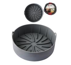 Forma De Silicone Redonda Com Alça Air Fryer 8,3X22Cm De 0