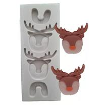 Forma de Silicone - Rena encaixe 2 cav Forma de Silicone - Rena encaixe 2 cav