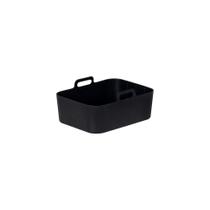 Forma de Silicone Retangular para Airfryer 21 cm Preto Mor Forma de Silicone Retangular para Airfryer 21 cm Preto Mor