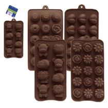 Forma De Silicone Retangular Para Chocolate Com 8/15 Cavidades 21,5X10,4X2Cm - SUTT