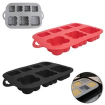 Forma De Silicone Retangular Para Cupcake -6 Cavidades