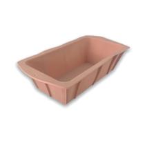 Forma De Silicone Retangular Para Pães/ Bolos Cinza-rosa