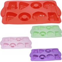 Forma De Silicone Retangular Sortido 8 Cavidades 29X17X2,5Cm - RIO TIJUCAS