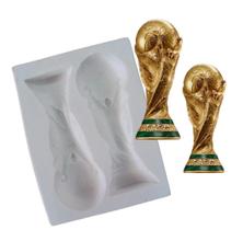 Forma De Silicone Troféu Copa Do Mundo Futebol 3d Biscuit