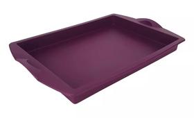 Forma De Silicone Tupperware Retangular Roxa