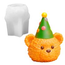 Forma de Silicone Ursinho Vela Sabonete Resina