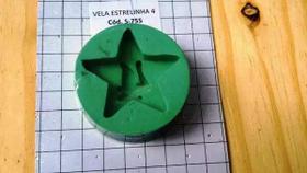 Forma de Silicone Vela Estrelinha 4 Ib-1267 / S-755