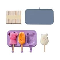 Forma De Sorvete De Silicone Em Estilo Cartoon, Moldes Para Picolé DIY Caseiro Com Tampa, - others Forma De Sorvete De Silicone Em Estilo Cartoon, Moldes Para Picolé DIY Caseiro Com Tampa, - others