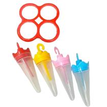 Forma de Sorvetinho Guarda-chuva 5 peças Infantil Sorvete - Injetemp
