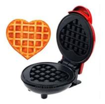 Forma De Waffle Formato Coração Mini Elétrico Maquina