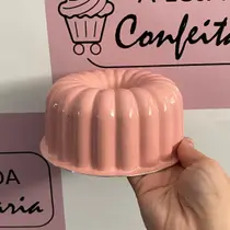 Forma dec suiça gomada 1p 11x13x6 rosa dona lella Forma dec suiça gomada 1p 11x13x6 rosa dona lella