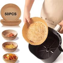 Forma Descartável Para Air Fryer 20Cm Kit 50 Unid Papel