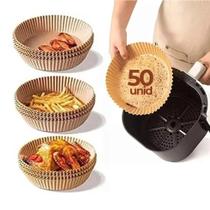 Forma Descartável Para Air Fryer Kit C/ 50 Unidades Papel Antiaderente FWB 16X4,5cm