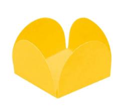 Forma Doce 4 Petalas N6 Amarelo Com 50 Plac
