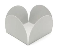 Forma Doce 4 Petalas N6 Branco Com 50 Plac Forma Doce 4 Petalas N6 Branco Com 50 Plac