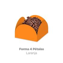 Forma Doce 4 Pétalas N6 Laranja C/50 Plac