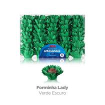 Forma Doce Lady Verde Escuro C/50 Plac