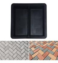 Forma Dupla p Piso Concreto Tijolinho Molde Matriz Base p Bloco Reto Tijolo 20x10x6 T6 Padrão Reto Médio p Calçada Rua Jardim