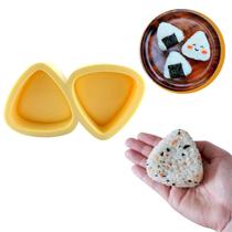 Forma Dupla Para Oniguiri Sushi Bolinho de Arroz Triangular Amarela