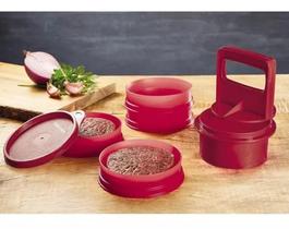 Forma e prensa para hambúrguer burguuer express vermelho da tupperware a Forma e prensa para hambúrguer burguuer express vermelho da tupperware a