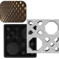 Forma Elemento Vazado Arabe 39x39x7 Muxarabi Cobogó Combosé Concreto Cimento Artefato Bloco