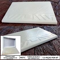 Forma em abs 2mm borda de piscina pedra rustico 46x30 in272 Forma em abs 2mm borda de piscina pedra rustico 46x30 in272