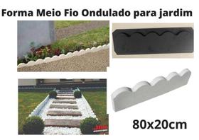 Forma Em Abs Virgem 1,5mm Meio Fio De Jardim 80x20cm Forma Em Abs Virgem 1,5mm Meio Fio De Jardim 80x20cm