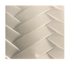 Forma Em Abs Virgem 1,5mm Para Gesso Em 3d (espinha De Peixe)