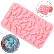 Forma Em Silicone Dinossauro Gummy Confeitar 30 Cavidades Forma Em Silicone Dinossauro Gummy Confeitar 30 Cavidades