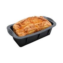 Forma em silicone Retangular 24x12cm Pão Bolo Gelo Antiaderente para forno Micro-ondas e Freezer 015