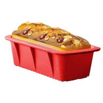 Forma em silicone Retangular 24x12cm Pão Bolo Gelo Antiaderente para forno Micro-ondas e Freezer 015 Forma em silicone Retangular 24x12cm Pão Bolo Gelo Antiaderente para forno Micro-ondas e Freezer 015