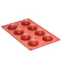 Forma em silicone semisfera c/ 8 cavid. ø50mm - 295x173mm