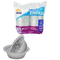 Forma Empada Descartável Grande Alumínio Com 100