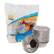 Forma Empada Descartável Média Alumínio Com 100