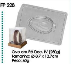Forma Especial (3 partes) Crystal Forming Ovo em Pé Decorado 4 250g (FP228)