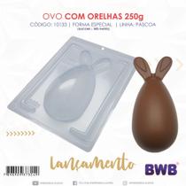 Forma Especial (3 partes) para Chocolate BWB Ovo com Orelhas 250g (10133)