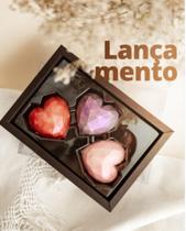 Forma Especial (3 partes) para Chocolate Crystal Forming Coração Lapidado P (FP231)