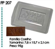Forma Especial (3 partes) para Chocolate Crystal Forming Família Coelho (207)