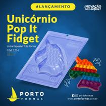 Forma Especial (3 partes) para Chocolate Porto Formas Pop It Unicórnio (1216)