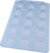 Forma Especial (3 partes) Semiprofissional para Chocolate BWB Bolo Quadrado Pequeno (3576)