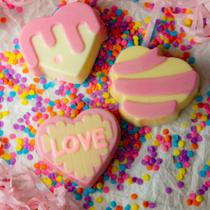 Forma Especial (3 partes) Semiprofissional para Chocolate BWB Corações (3678)