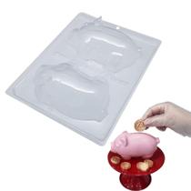 Forma Especial Chocolate Porco Cofrinho Bombom Decorativo 9927 - Macrozão