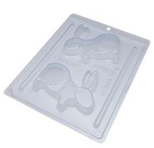 Forma Especial Coelho Que Pula 3 Partes com Silicone de 115g