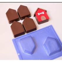 Forma especial de silicone 3 partes modelo Pão de Mel Casinha. Cód 49