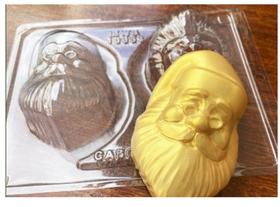 Forma Especial Rosto Papai Noel 3 Partes com Silicone de 215g