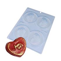 Forma especial trad. c/ 3 partes trufa coração amo você bwb Forma especial trad. c/ 3 partes trufa coração amo você bwb